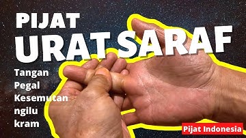 Teknik pijat refleksi relaksasi otot urat saraf telapak, punggung, jari jari tangan yang kaku