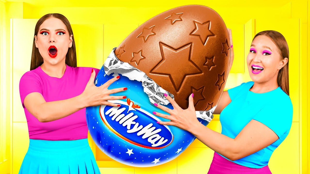 巨大なチョコレートエッグチャレンジの作り方| おいしいキッチンのハック BooGaGa