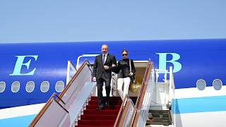 President Of Azerbaijan Ilham Aliyev Arrived In Kyrgyzstan On Working Visit