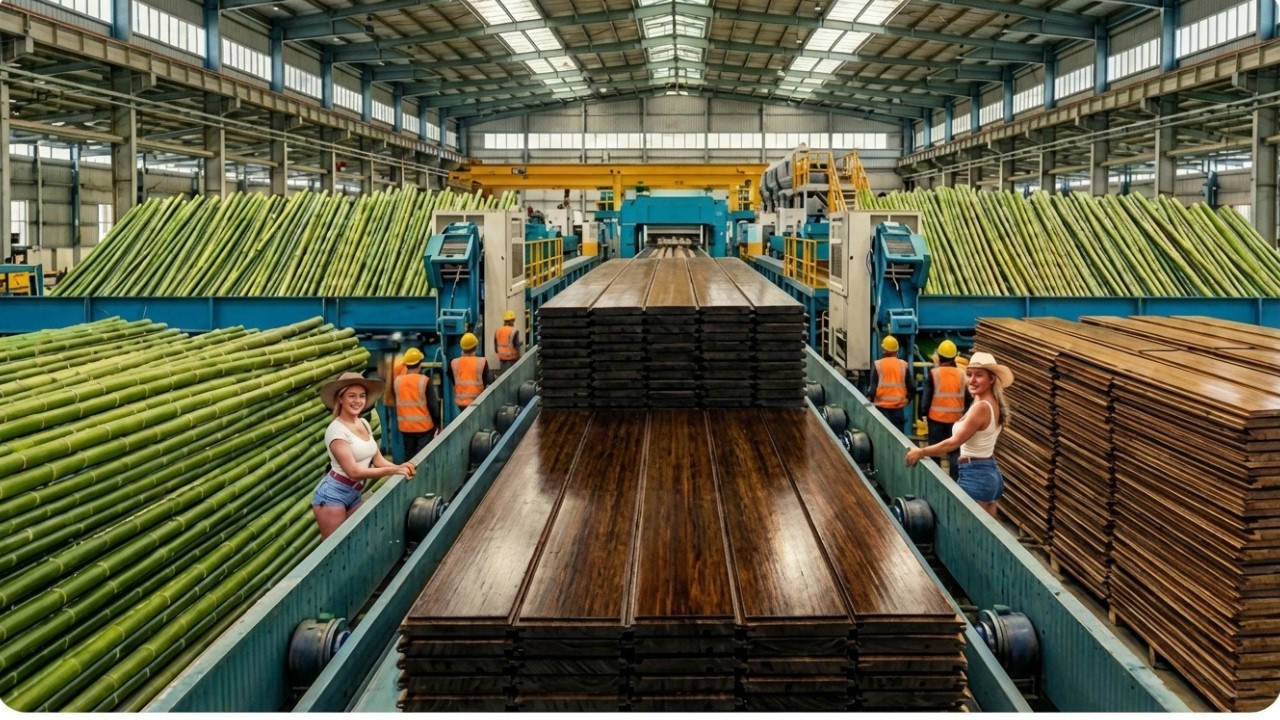 Bamboo to Flooring: Inside China's Secret Carbonization Factory (You Won't Believe Step 4)