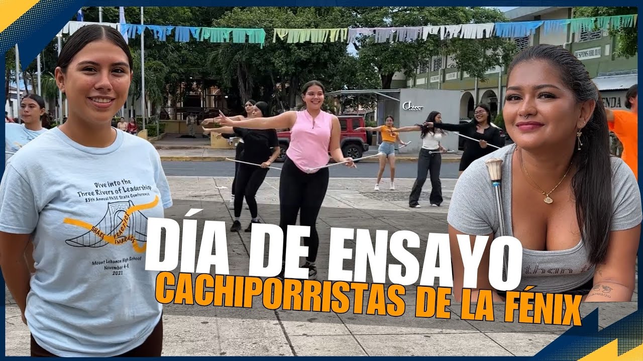 Día de ensayo con las cachiporristas de la Fénix Music Band 503