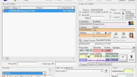 Sistema de Gestão ERP Controle de Vendas (Comercial) - SBG