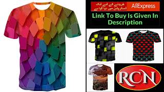 Men T-Shirt Summer 3D Digital Print New Round Neck T-Shirt Men 2022 T-Shirt Latest Rcn