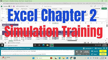 Excel Chapter 2 Simulation Training | Excel Simulation Training |  @PearsonSolution