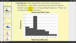 11-1 Stem Leaf Plots and Histograms