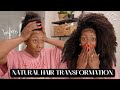 NATURAL HAIR TRANSFORMATION - INTO - PROTECTIVE STYLE FOR FAST HAIR GROWTH!!! | ISIMEME EDEKO