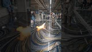 🔥Torch technique on metallic epoxy🫠