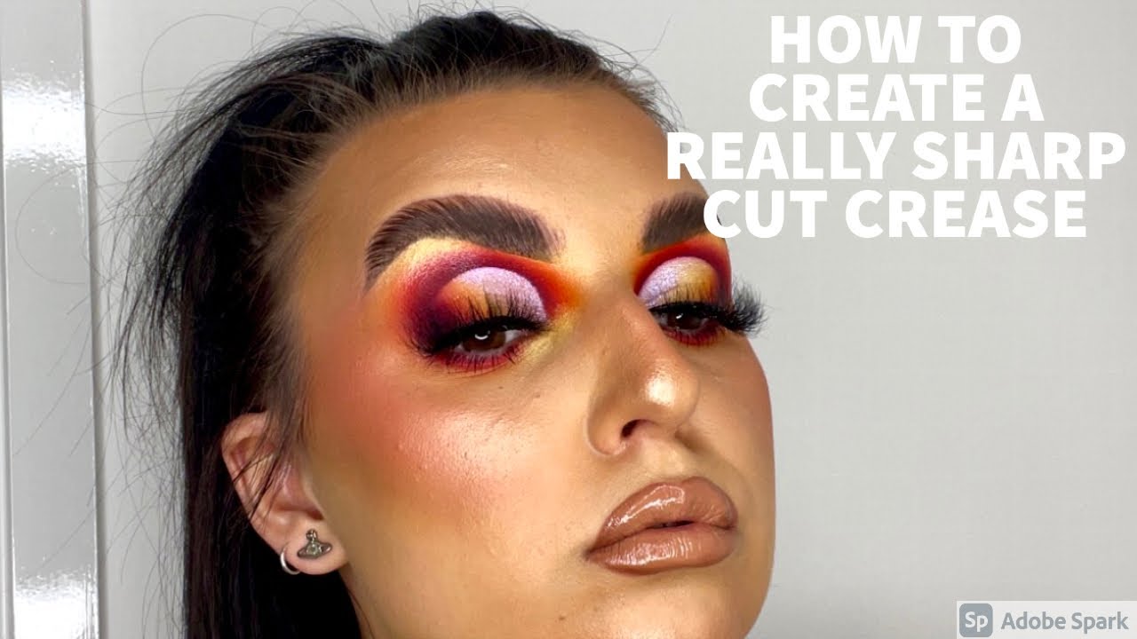 HOW TO CREATE A SHARP CUT CREASE | CUT CREASE TUTORIAL | SUNSET BLEND ...