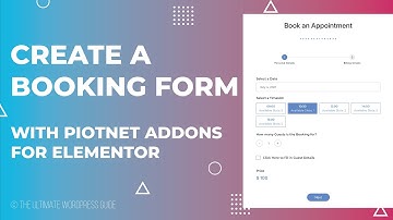 Create an Appointment Booking Form with Piotnet Addons for Elementor (PAFE)