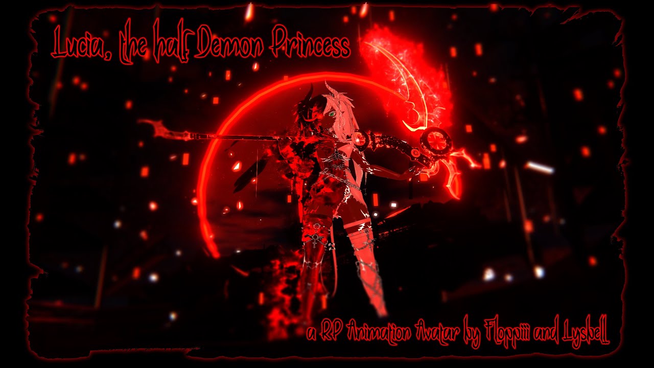 VRChat Avatar: Lucia: the half Demon Princess by FloppiiiVR & Lysbell