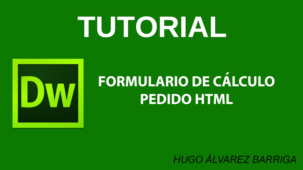 Formulario en html