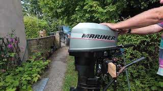 Mariner 25hp 2 stroke outboard motor interesting tell tail