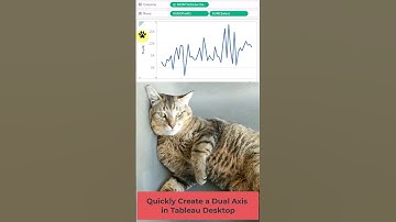 Quickly create a dual axis in Tableau Desktop! #tableau #data #analytics #cat