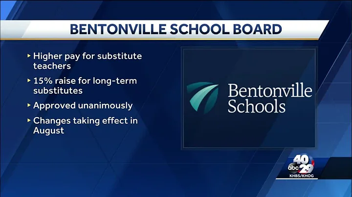 Bentonville raises pay for substitute teachers
