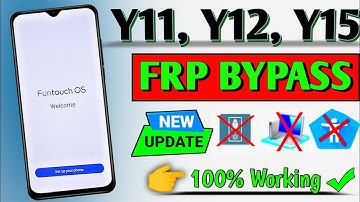 VIVO Y11,Y12,Y15 FRP BYPASS WITHOUT PC | VIVO Y15 FRP BYPASS | VIVO Y15 FRP UNLOCK | Y15 FRP BYPASS