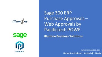 Sage 300 Purchase Order Approvals Workflow