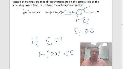 MH4510 Lecture 6 part 4 - soft margin classifier