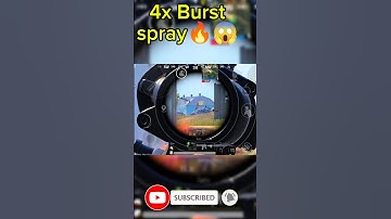 4x burst spray sensitivity 🔥😱 #shorts