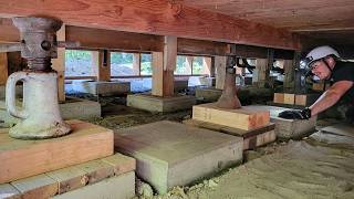 Pouring Another Row of Concrete Footings in My Cabin Crawl Space
