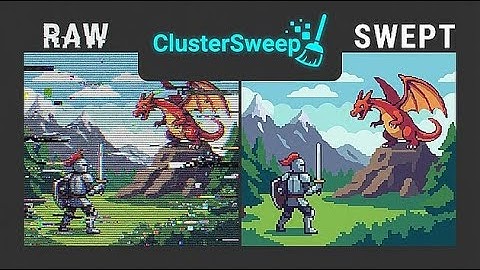 ClusterSweep - The Pixel Art Sanitizer