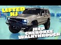 Lifted XJ Jeep Cherokee on 35’s walk-through