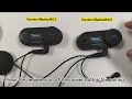 Motorcycle helmet bluetooth headset freedconn tcom sc new version paired with old version