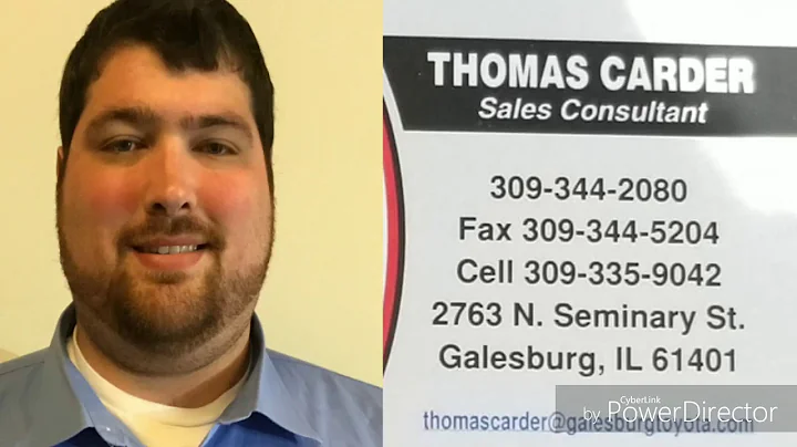 Tom Carder at Galesburg Toyota!