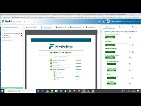 FirstClose MeridianLink Consumer (LoansPQ) demo