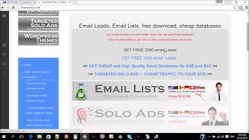 FREE Email Database - email list