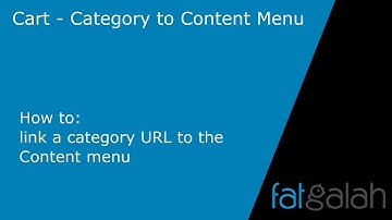 CART   how to link a category url to the content menu