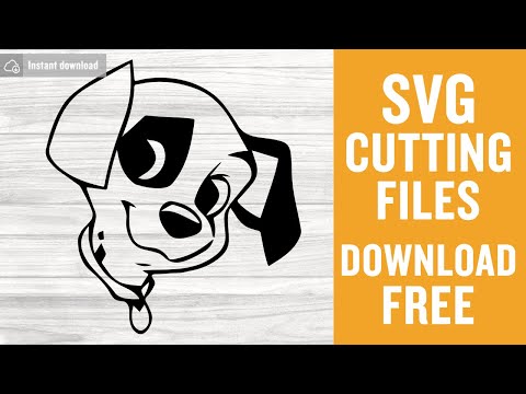 101 Dalmatians Outline Svg Free Cut Files for Cricut Instant Download