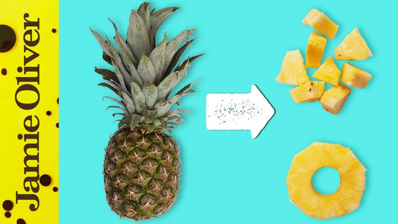 How to Prepare a Pineapple | 1 Minute Tips | Food Busker | Jamie Oliver
