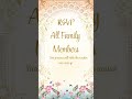 💍 Wedding Invitation Video | Shadi Mubarak | Family Wedding