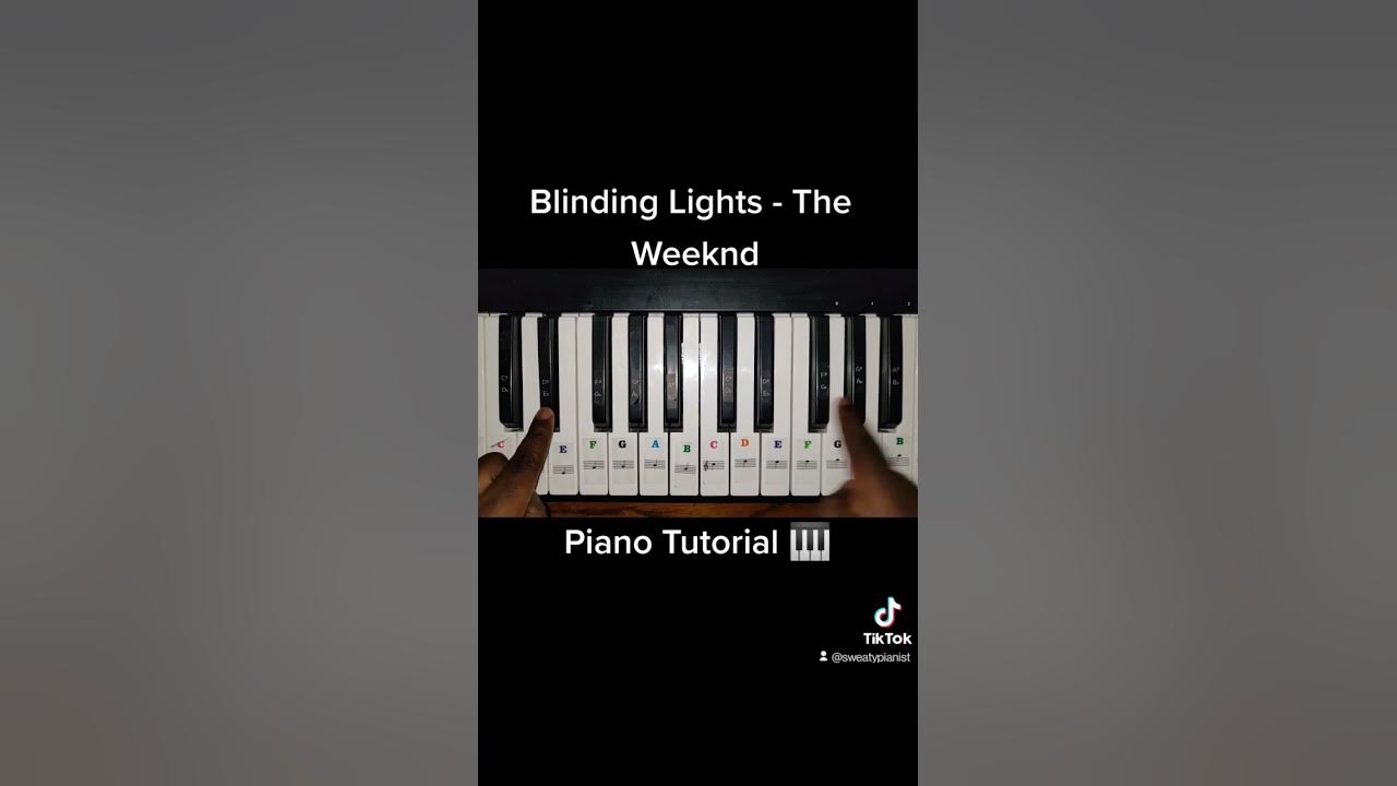 Blinding Lights #theweeknd #piano #tutorial #youtubeshorts #shorts #viral #trending #short #video