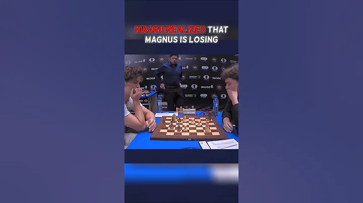 Just in 2 second ☠️ #magnuscarlsen #hikarunakamura #chess #chesscom #chessgame #shortsviral
