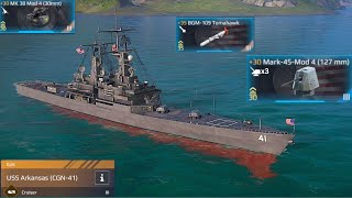 USS Arkansas (CGN-41) - New Battle Pass Ship Review | Modern Warships screenshot 4