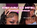 Kinky Curly Wig Install | Extremely Detailed! | Zlike Hair