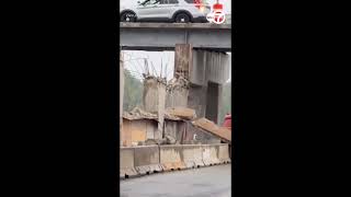 Concrete Barriers Collapse On Route 53, Shut Down Road In Palatine