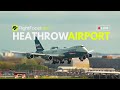 Heathrow airport live  strong winds landings monday 15th april 2024