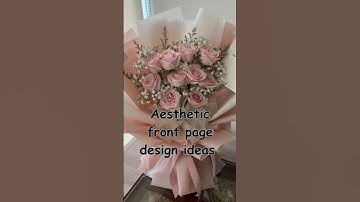 Aesthetic front page design ideas 🌸। Aesthetic border design #art #aestheic #shorts