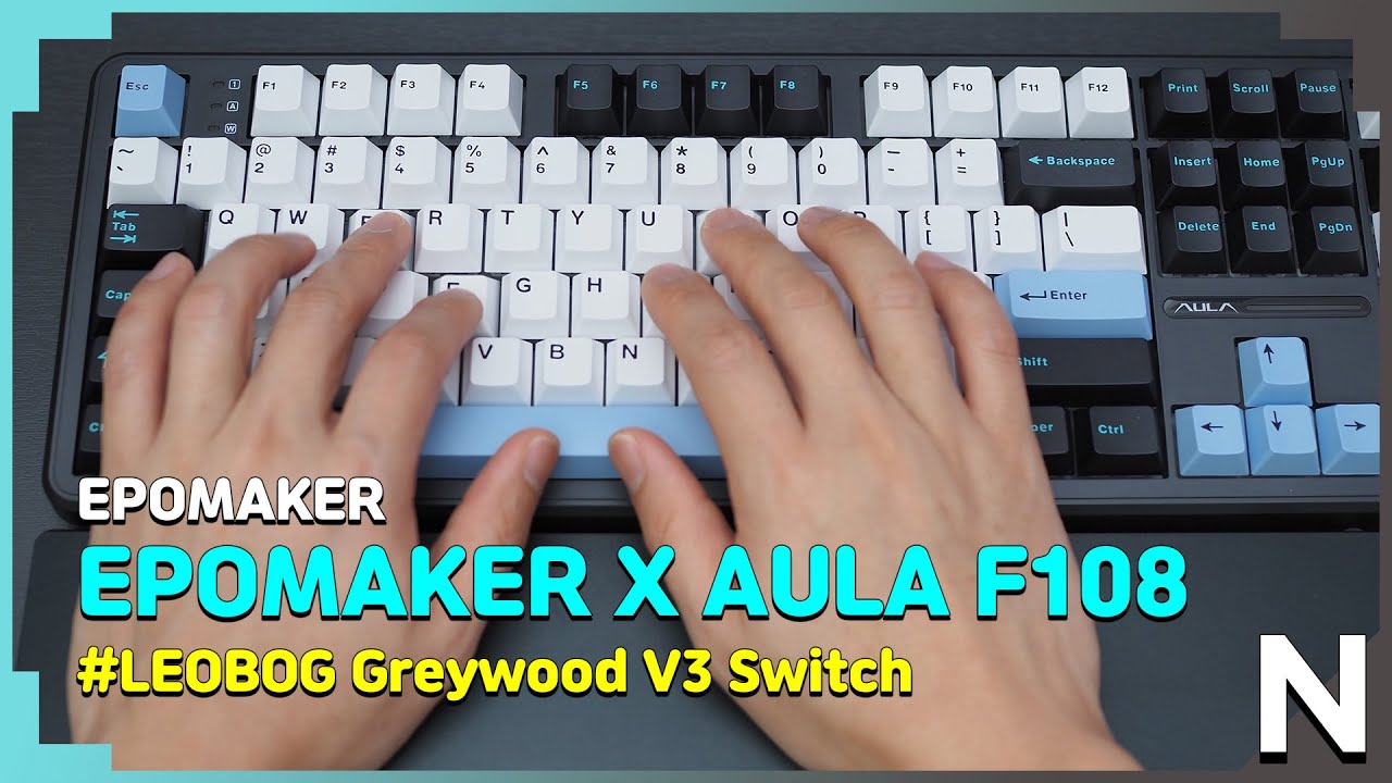 독거미 F108 회목축) EPOMAKER x AULA F108 (LEOBOG Greywood V3