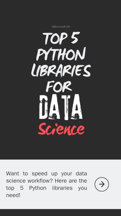Discover the top 5 Python libraries every data scientist needs!#python ...