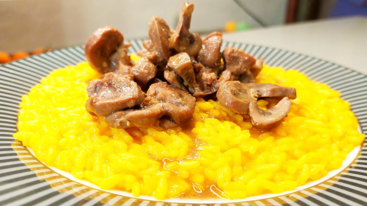 Risotto alla Milanese con Rognoncino Trifolato *wow*