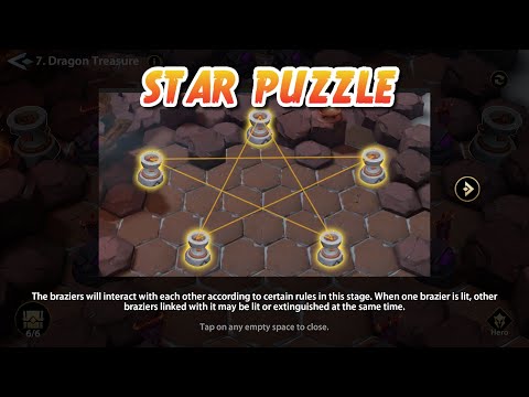 Infinite Magicraid - Solve The Star Puzzle In Space Temple 7 Dragon Treasure