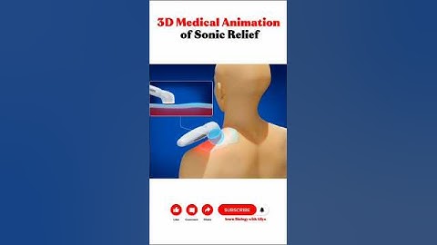 3D Medical Animation of Sonic Relief #medical #animation #3d #short | learn Biology with Aliya
