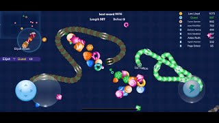 Destroy your enemies by sneaking around them | Snake Slither: Rivals io Game#snake #snakegame screenshot 3
