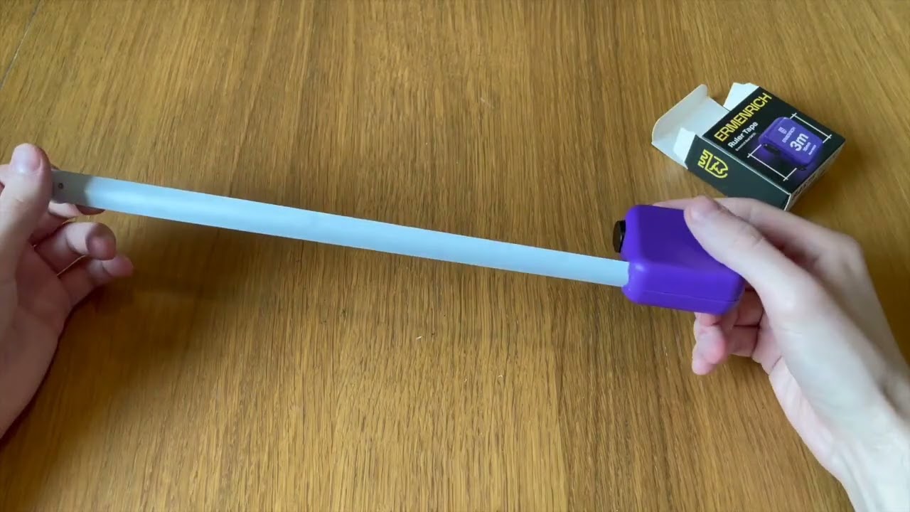 Svinovací metr Ermenrich Reel SW30 – Rozbalování