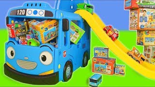 Tayo the Little Bus Friends Toys - Excavator, fire truck, police toy car for kids
