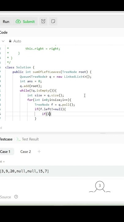 LeetCode Sum of Left Leaves Explained - Java - YouTube