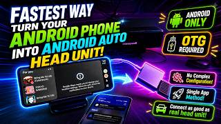 पुराने Android फोन को Android Auto हेड यूनिट में बदलने का सबसे तेज़ तरीका! screenshot 3